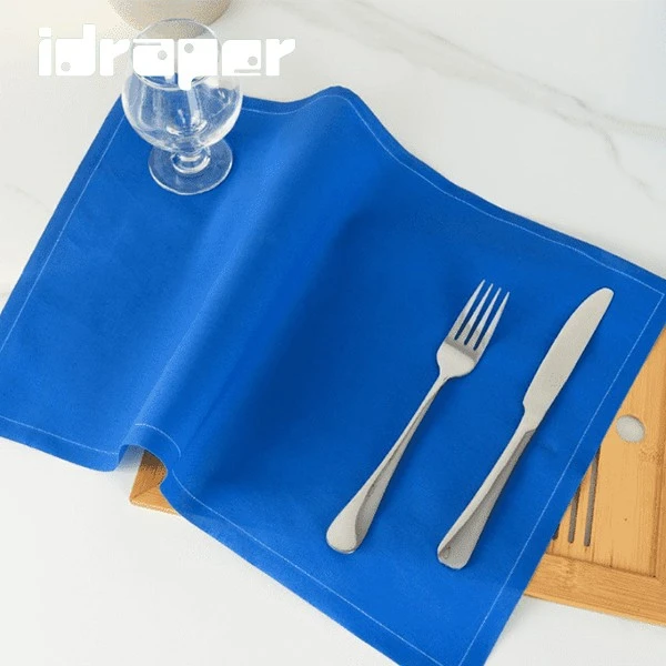 Customized Blue Cloth Napkins