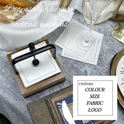 Лине Стиле Вхите Цлотх Салвет